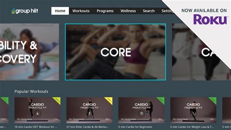 fitness club roku|roku workout videos.